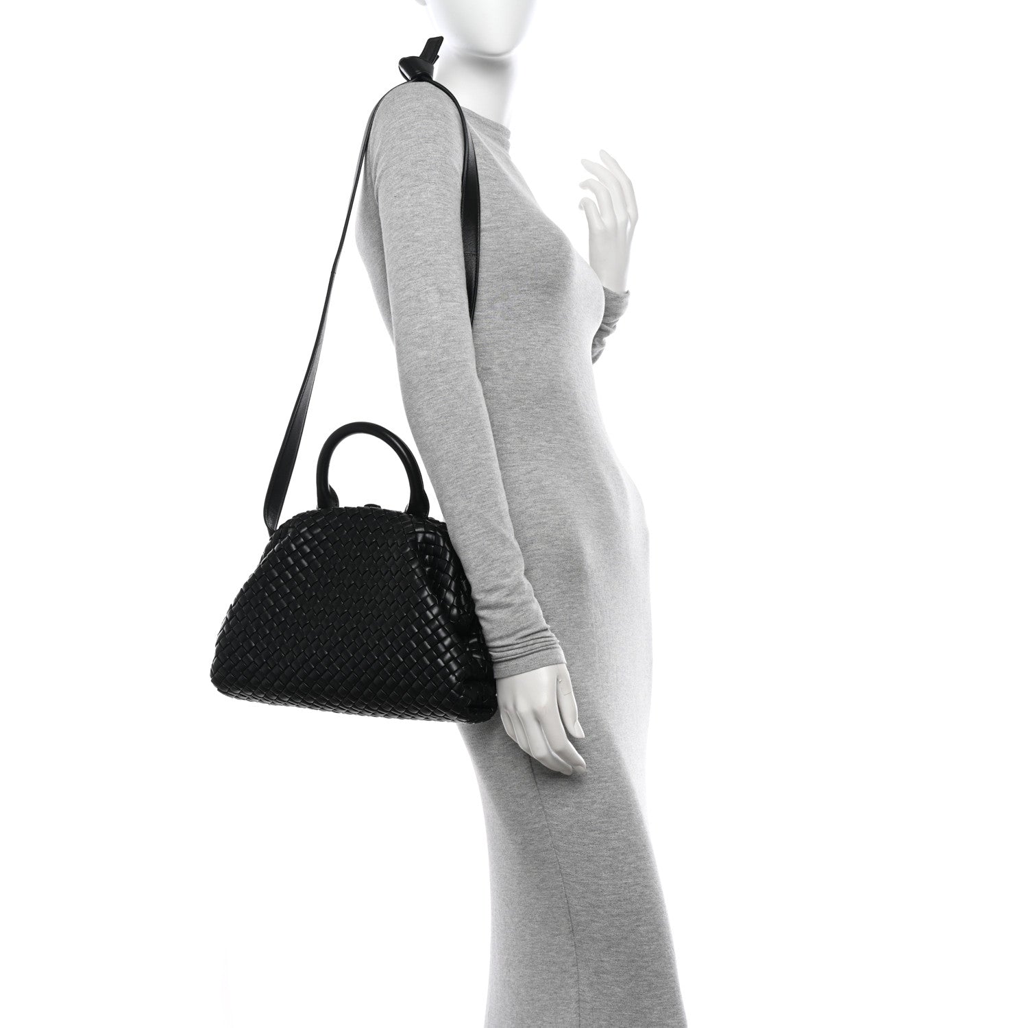 Bottega Veneta Nappa Intrecciato Small Padded The Handle Black 2 of 9