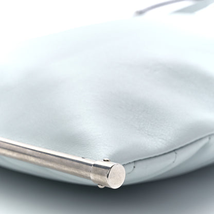 Chloe Smooth Calfskin Quilted Medium Roy Clutch Airy Grey 11 of 12