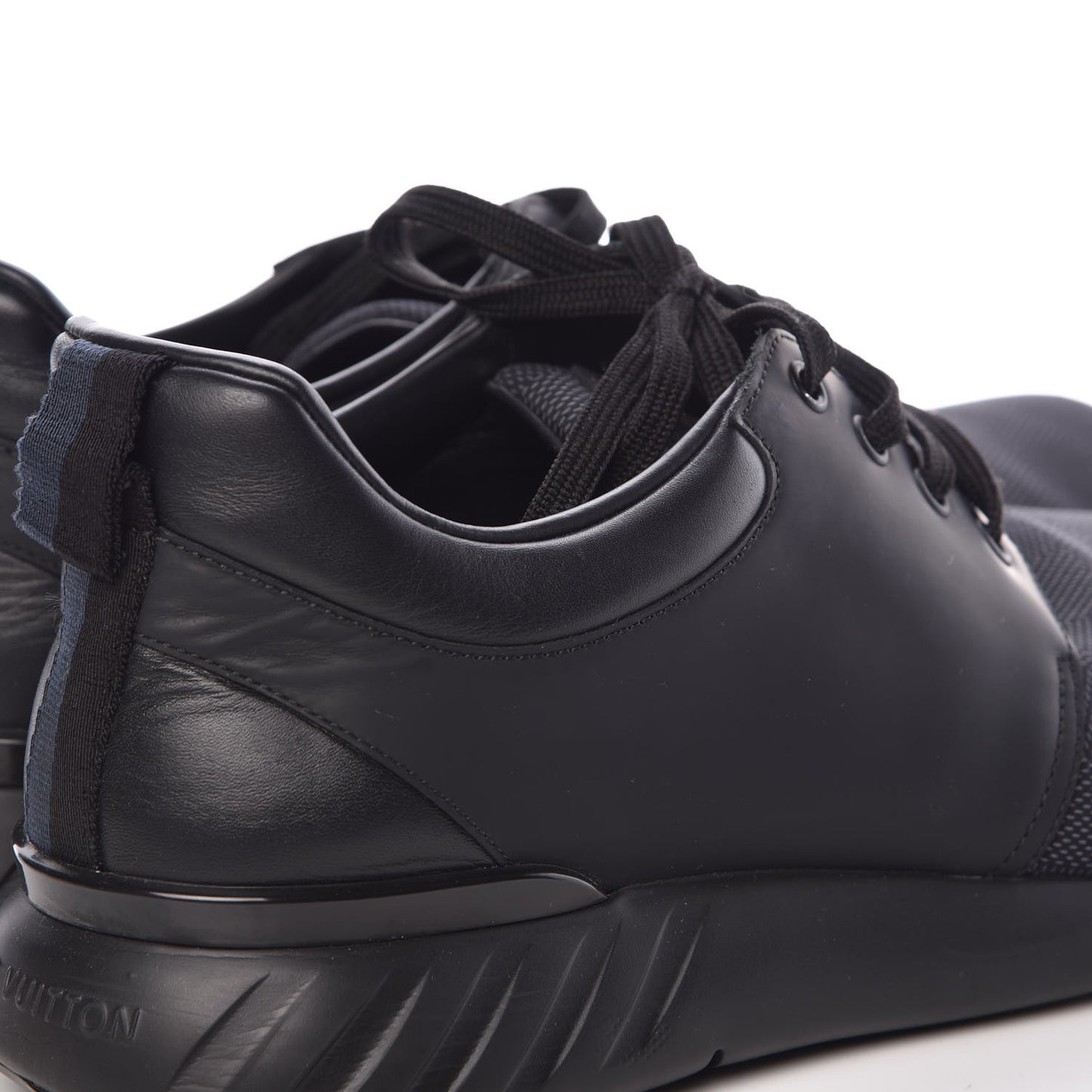 Calfskin Mesh Damier Fastlane Low Sneakers 10 Black