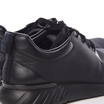 Louis Vuitton Calfskin Mesh Damier Fastlane Low Sneakers 10 Black 12 of 13