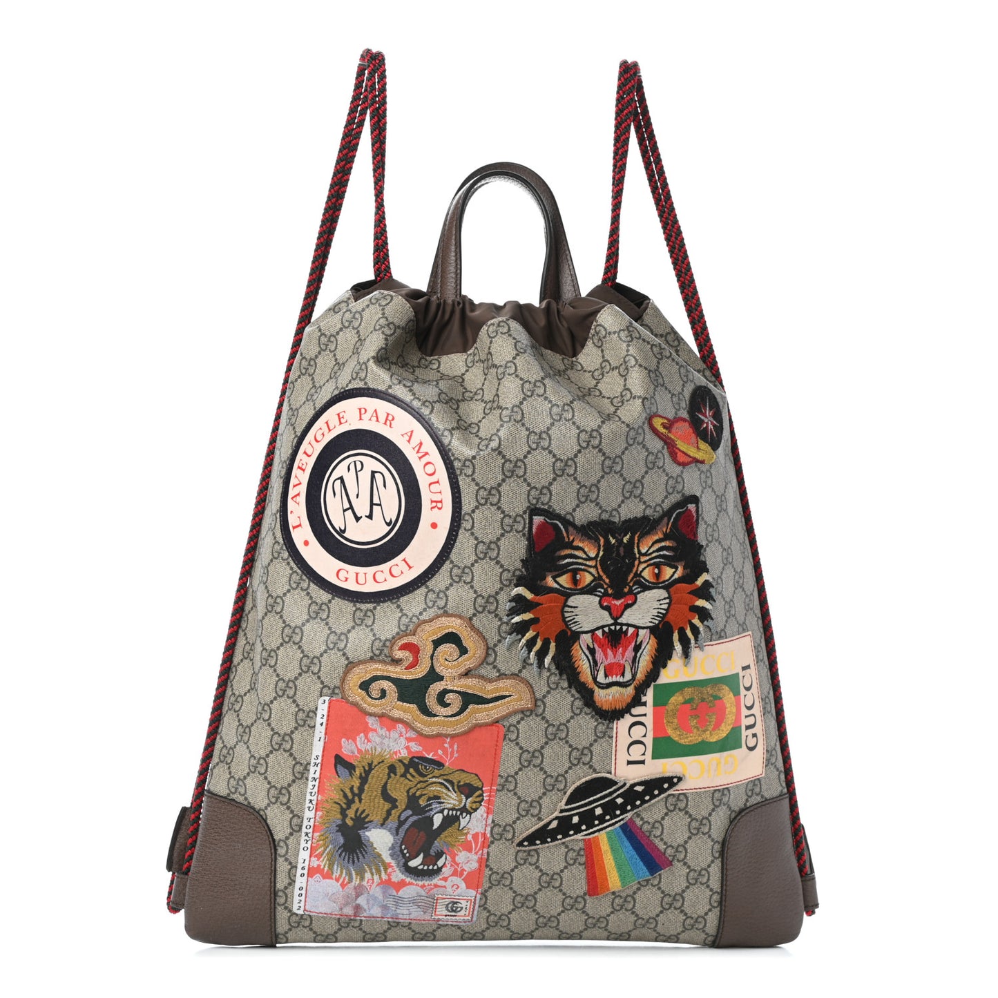 Soft GG Supreme Monogram Courrier Drawstring Backpack