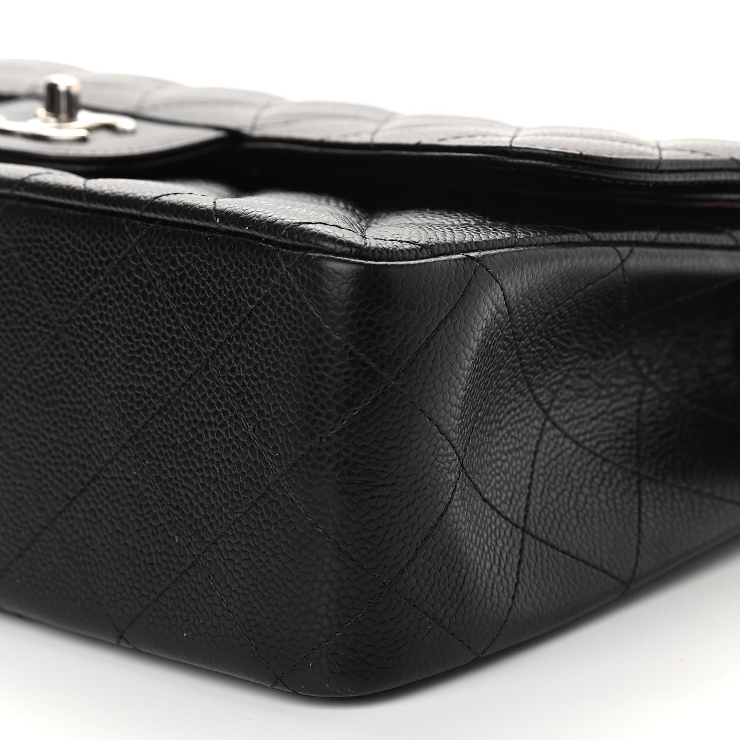 Chanel Caviar Quilted Jumbo Double Flap Black 10 of 11