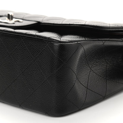Chanel Caviar Quilted Jumbo Double Flap Black 10 of 11