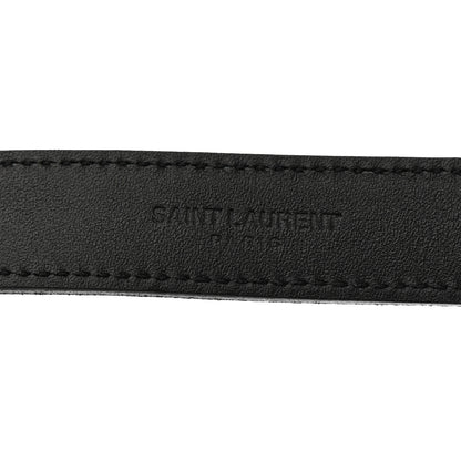 Saint Laurent Calfskin Monogram Cassandre 95 38 Belt Black 5 of 7