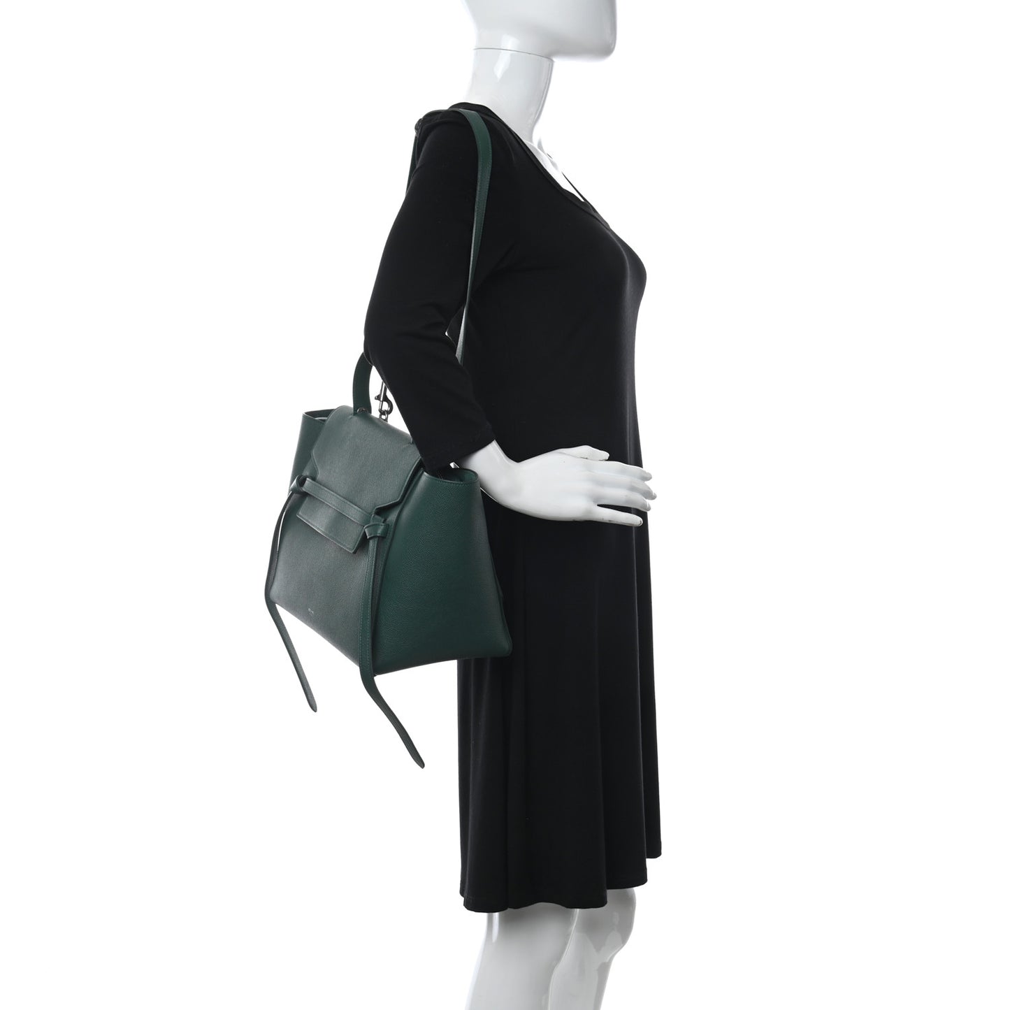Grained Calfskin Mini Belt Bag Light Emerald