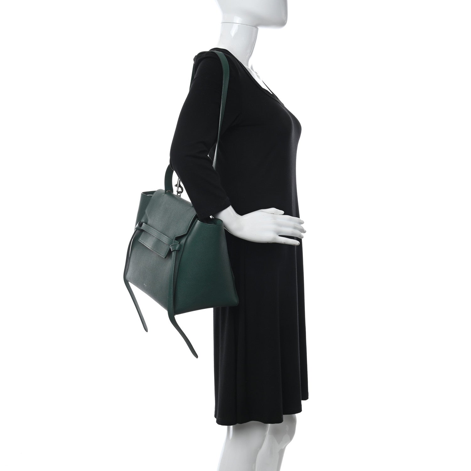 Celine Grained Calfskin Mini Belt Bag Light Emerald 2 of 11