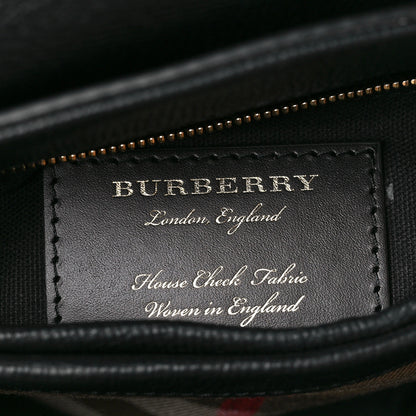 Burberry Derby Calfskin House Check Small Camberley Black 6 of 11