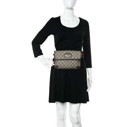 Gucci GG Supreme Monogram Neo Vintage Web Belt Bag Brown 2 of 16