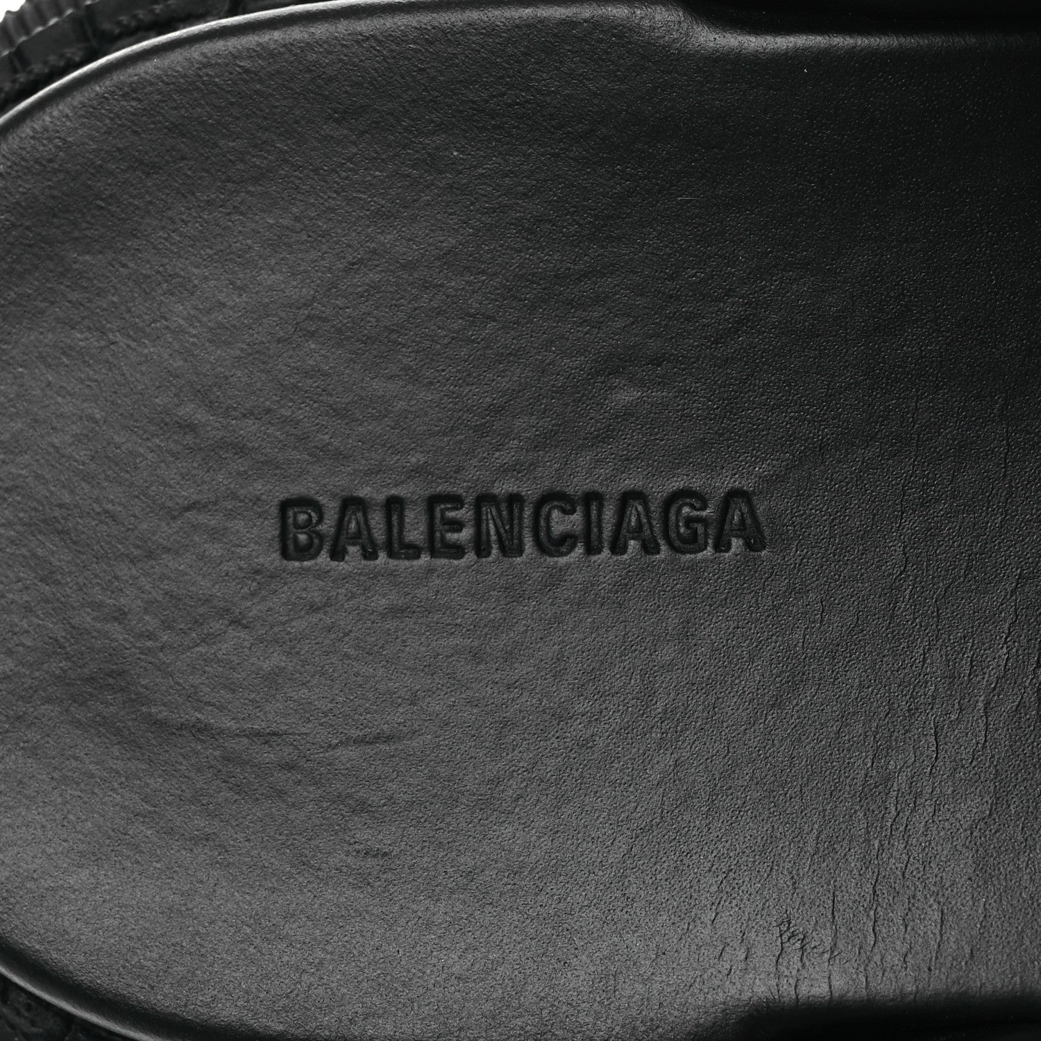 Balenciaga Jive Smooth Calfskin Logo Embossed Womens Tractor Platform 38 Black 9 of 11
