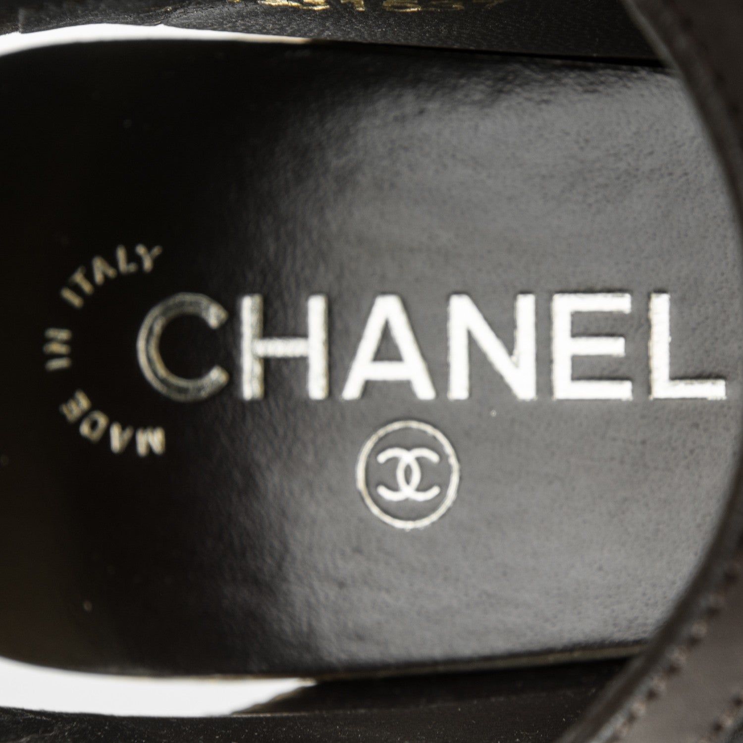 Chanel Calfskin Chain Wedge Sandals 40.5 Brown 7 of 7