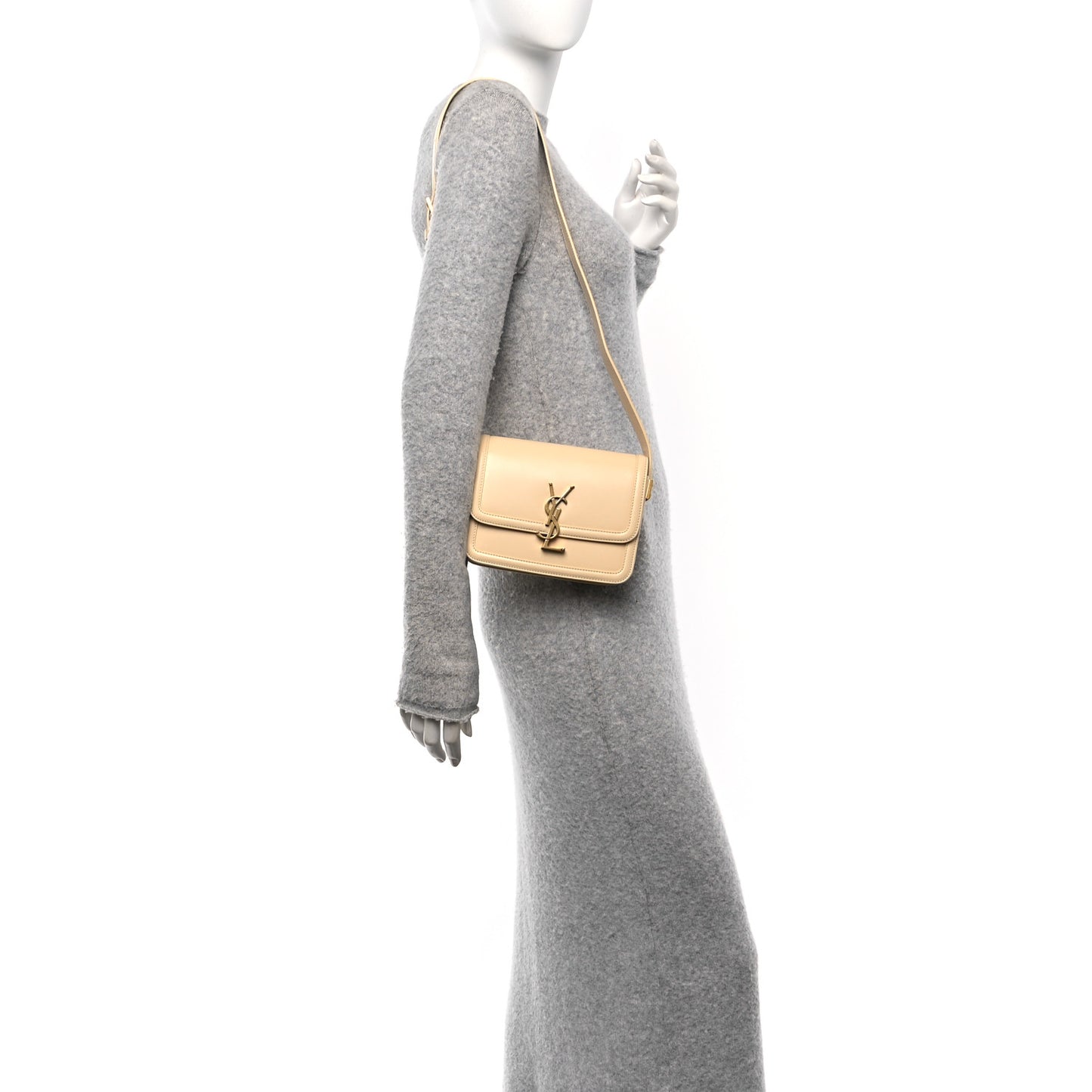 Smooth Calfskin Small Solferino Satchel Jaune Pale