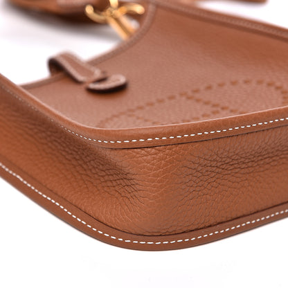 Hermes Taurillon Clemence Evelyne TPM Gold 7 of 10