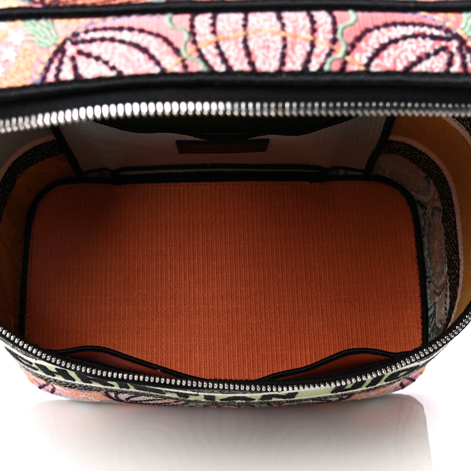 Christian Dior Canvas Embroidered Dior In Lights Diortravel Vanity Case Multicolor 5 of 14