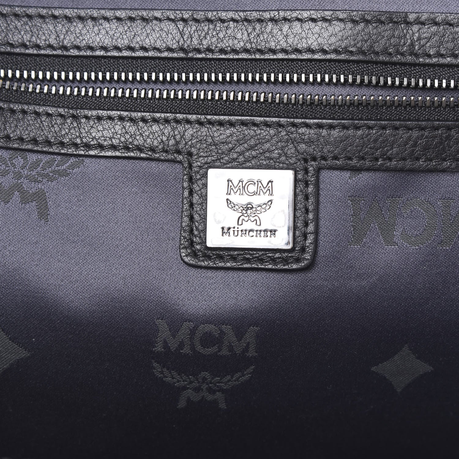MCM Visetos Medium Studded Dual Stark Backpack Black 7 of 8