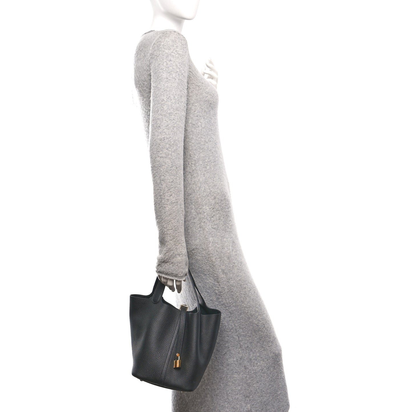 Taurillon Clemence Picotin Lock 22 MM Black