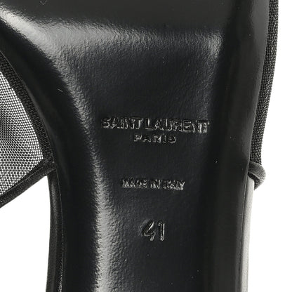 Saint Laurent Mesh Oxalis Slingback 30 Pumps 41 Black 7 of 9