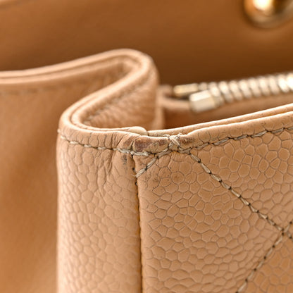 Chanel Caviar Quilted Grand Shopping Tote GST Beige Clair 12 of 13