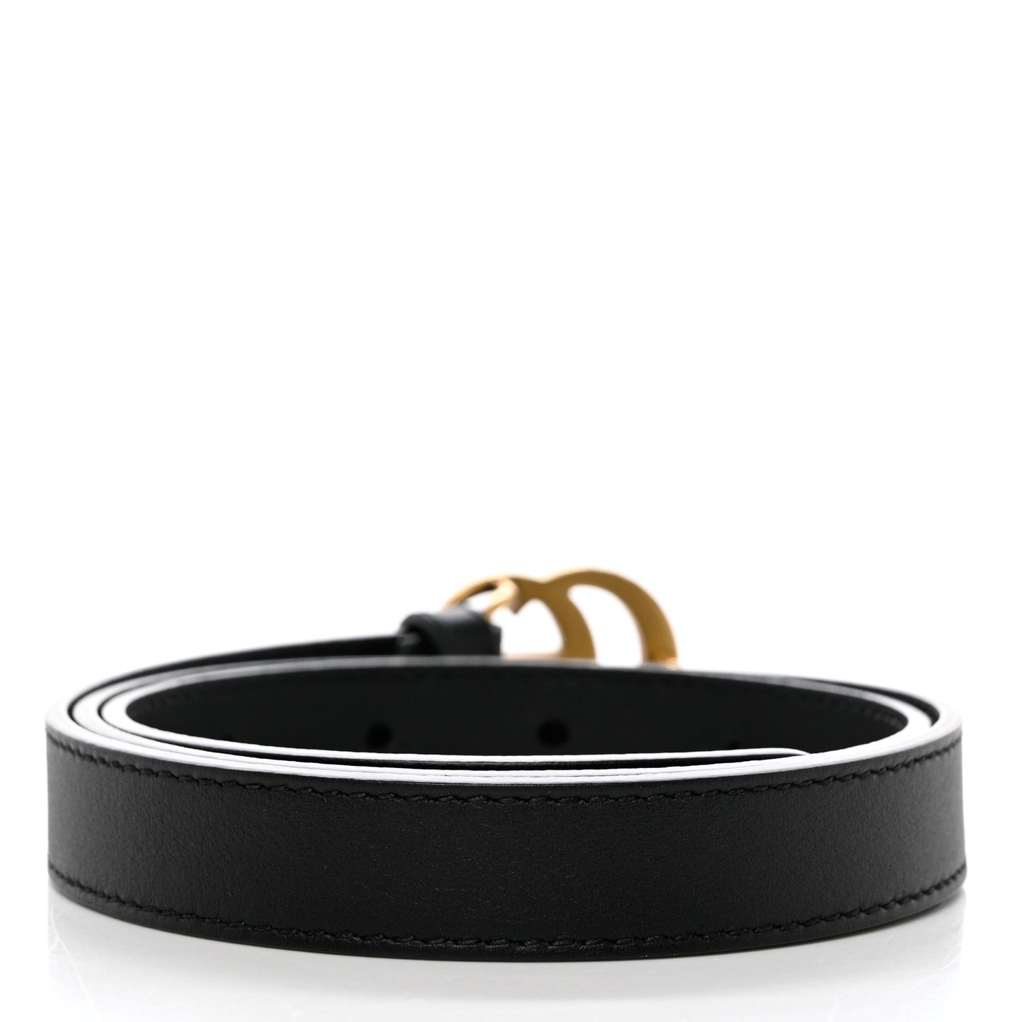 Calfskin Double G 20mm Belt 75 30 Black