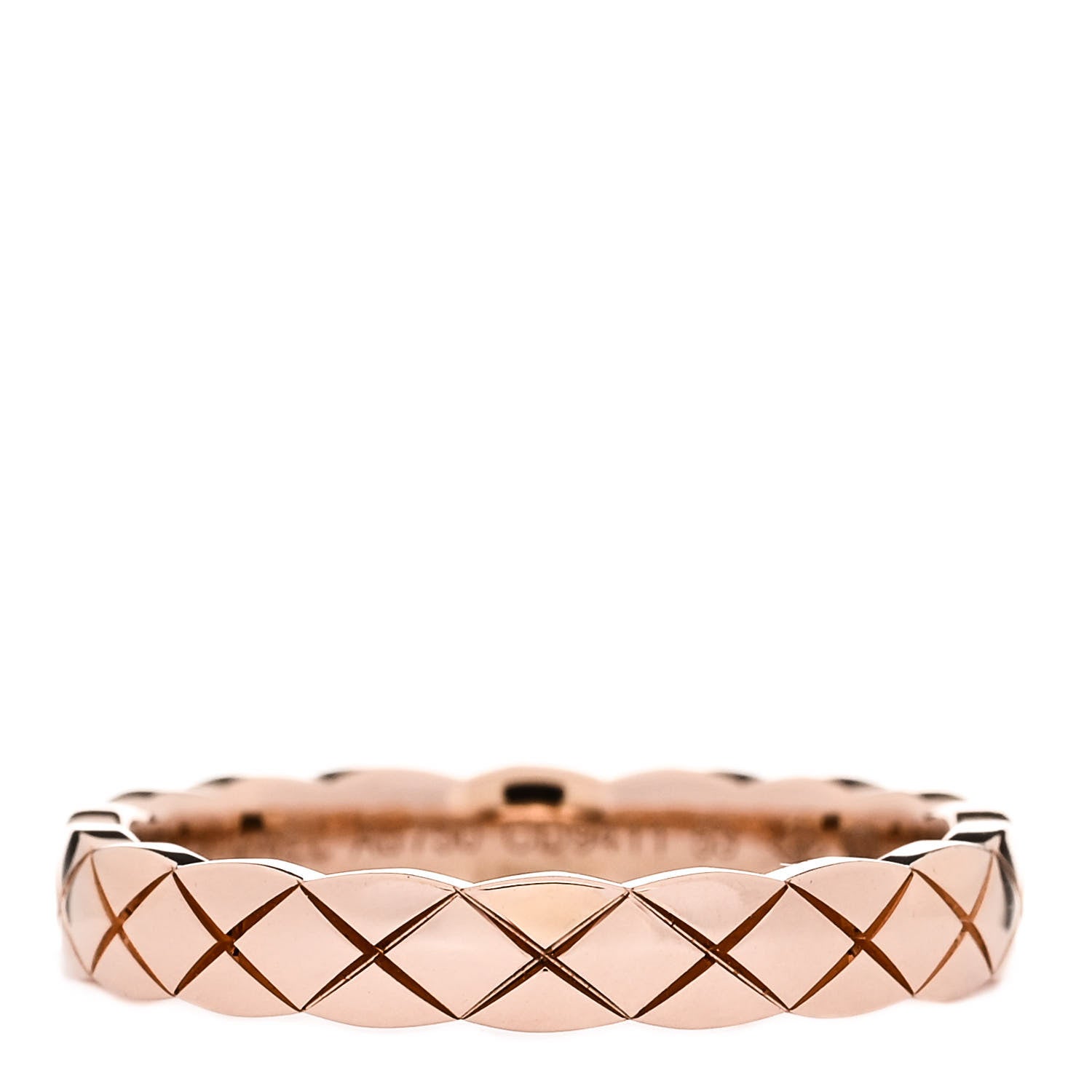 Chanel 18K Beige Gold Mini Coco Crush Ring 53 6.25 1 of 5