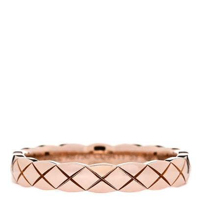 Chanel 18K Beige Gold Mini Coco Crush Ring 53 6.25 1 of 5