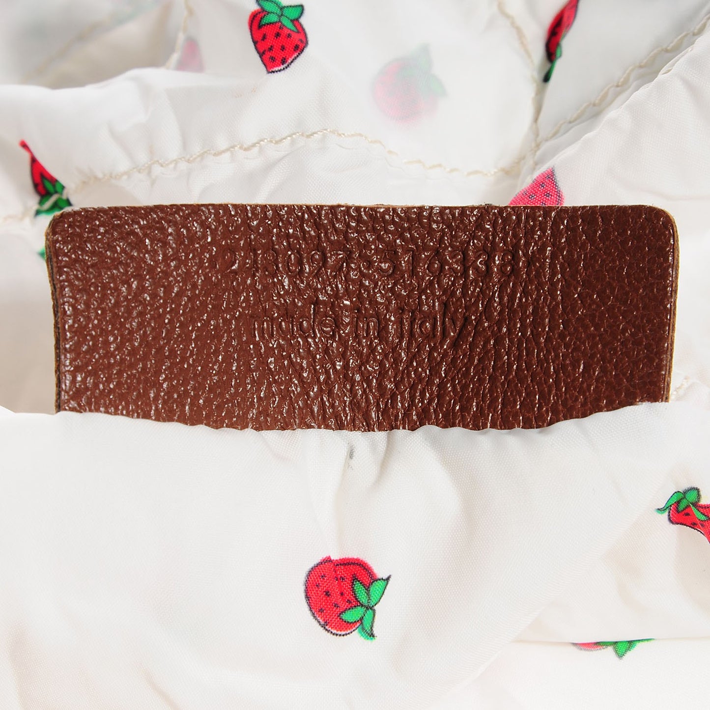 Textured Calfskin ChYc Travel Case With Strawberry Tote