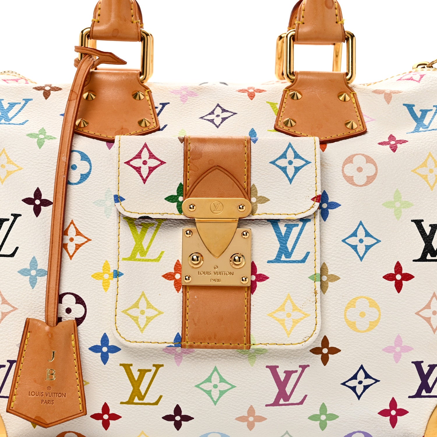 Louis Vuitton Monogram Multicolor Speedy 30 White 7 of 12