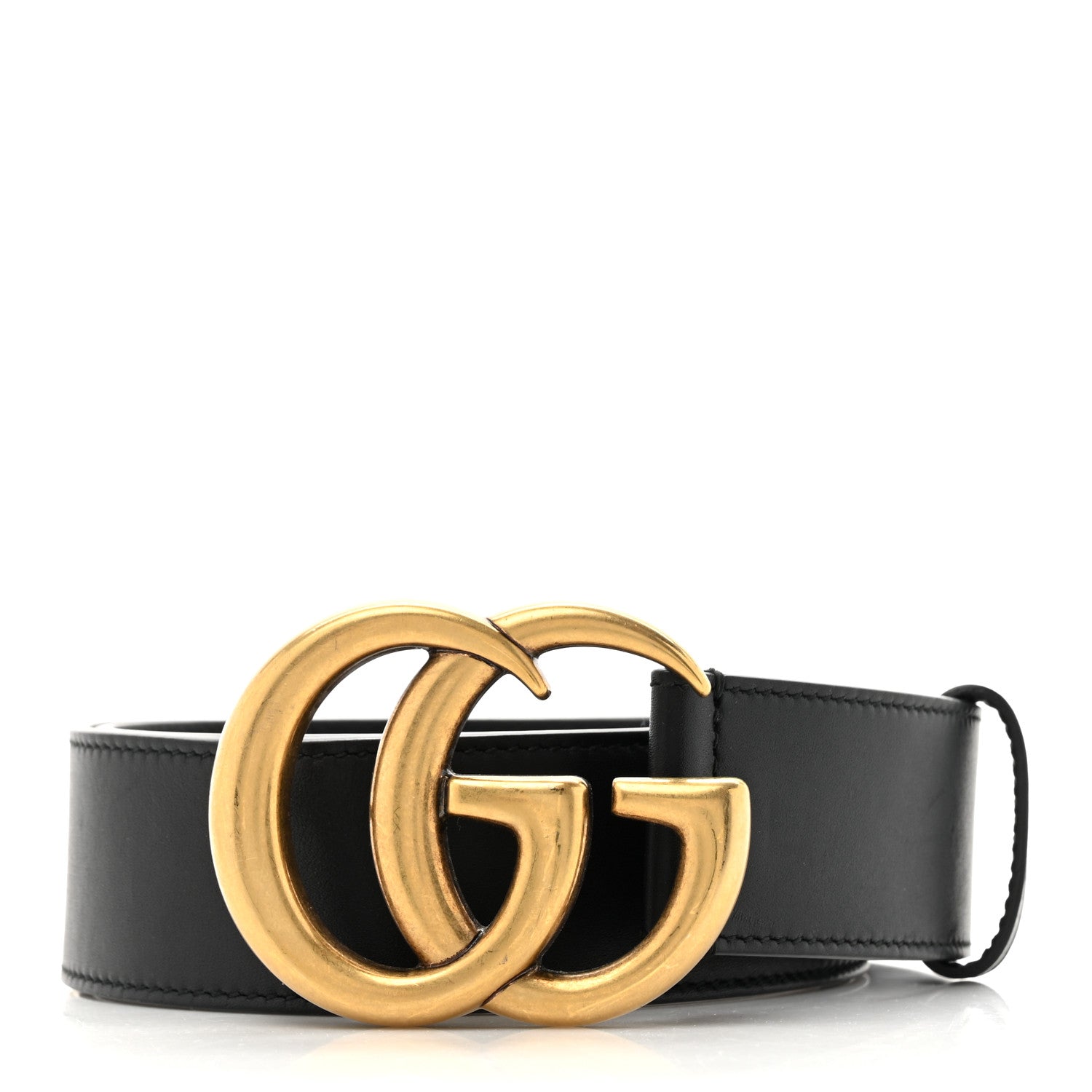 Gucci Calfskin Double G 40mm Belt 80 32 Black 1 of 4