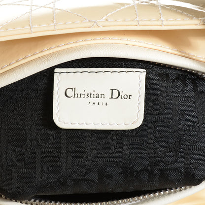 Christian Dior Patent Cannage Stitched Medium Lady Dior Beige 6 of 7