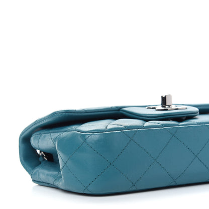 Chanel Lambskin Quilted Extra Mini Rectangular Flap Turquoise 7 of 8