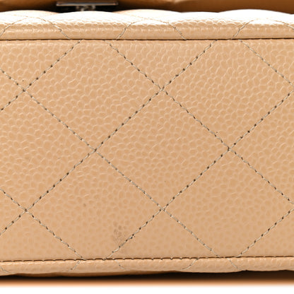 Chanel Caviar Quilted Small Double Flap Beige 14 of 15
