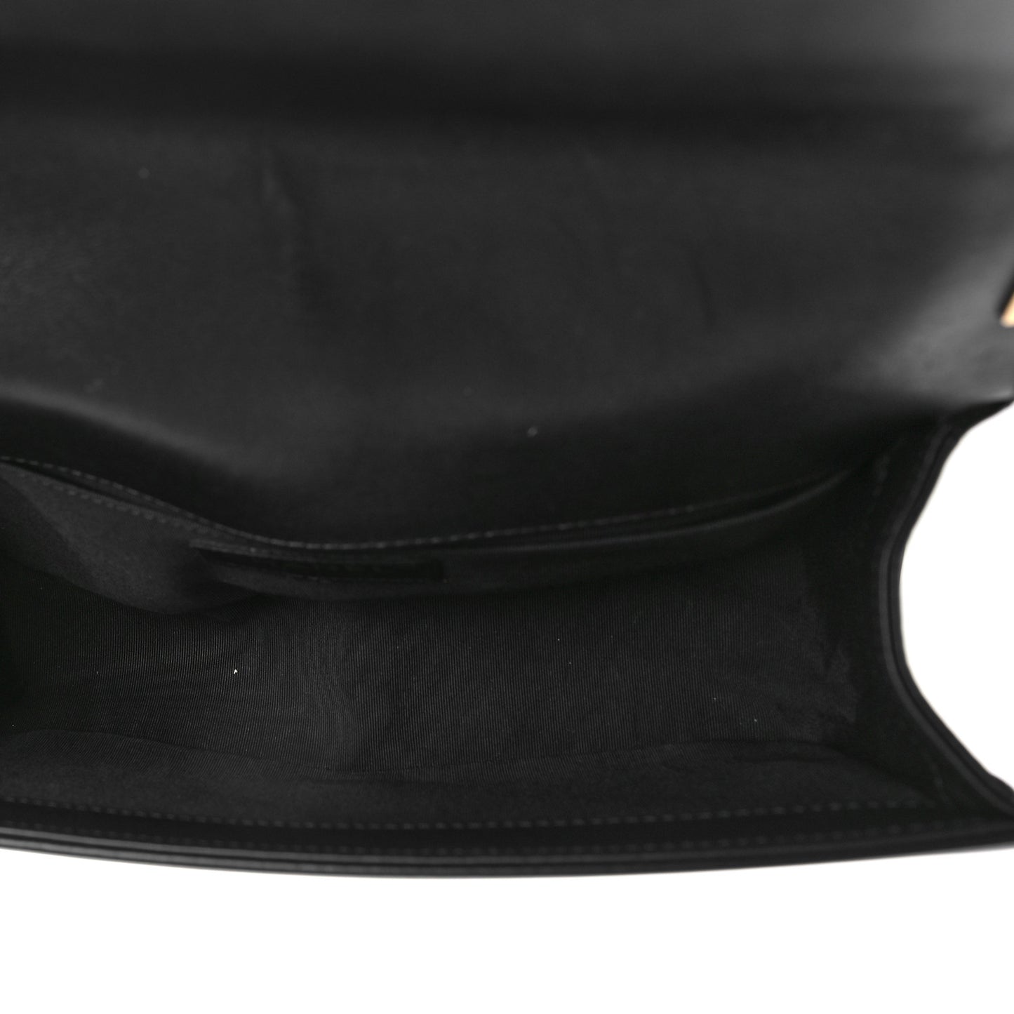 Lambskin Chevron Quilted Medium Boy Flap Black