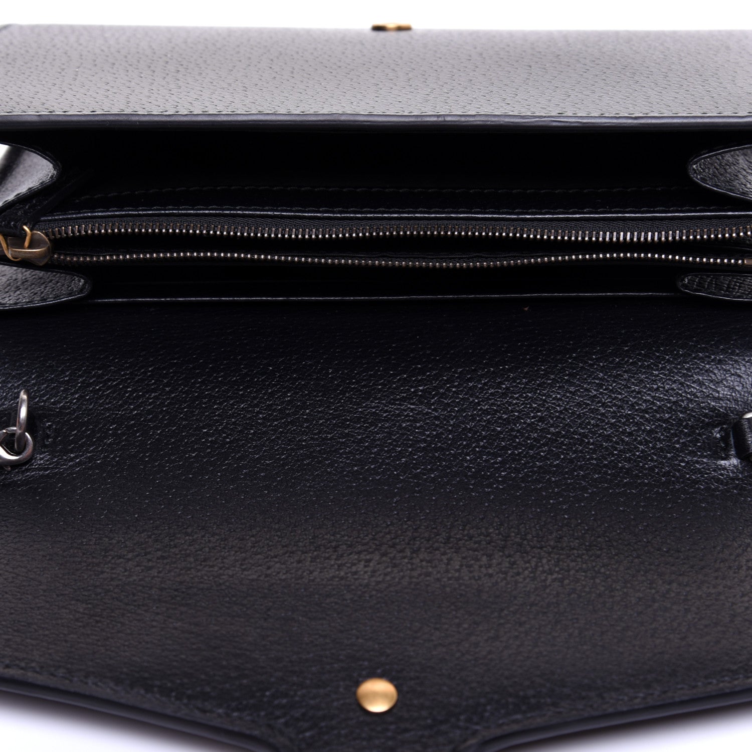 Gucci Calfskin Web Mini Dionysus Chain Wallet Black 10 of 13