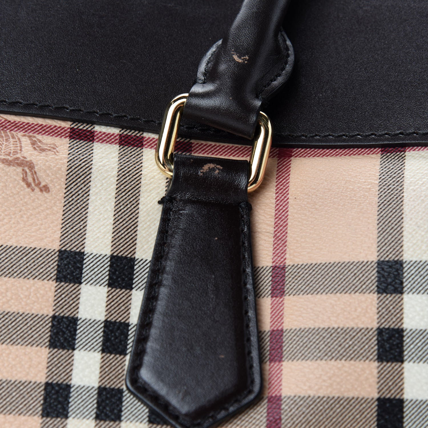 Burberry Haymarket Check Medium Primrose Tote Chocolate 10 of 14