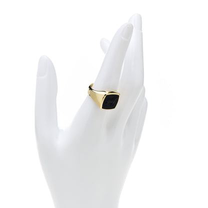 David Yurman 18K Yellow Gold Onyx Petrvs Horse Pinky Ring 57 8 2 of 6