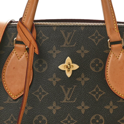 Louis Vuitton Monogram Flower Zipped Tote MM Beige 7 of 10