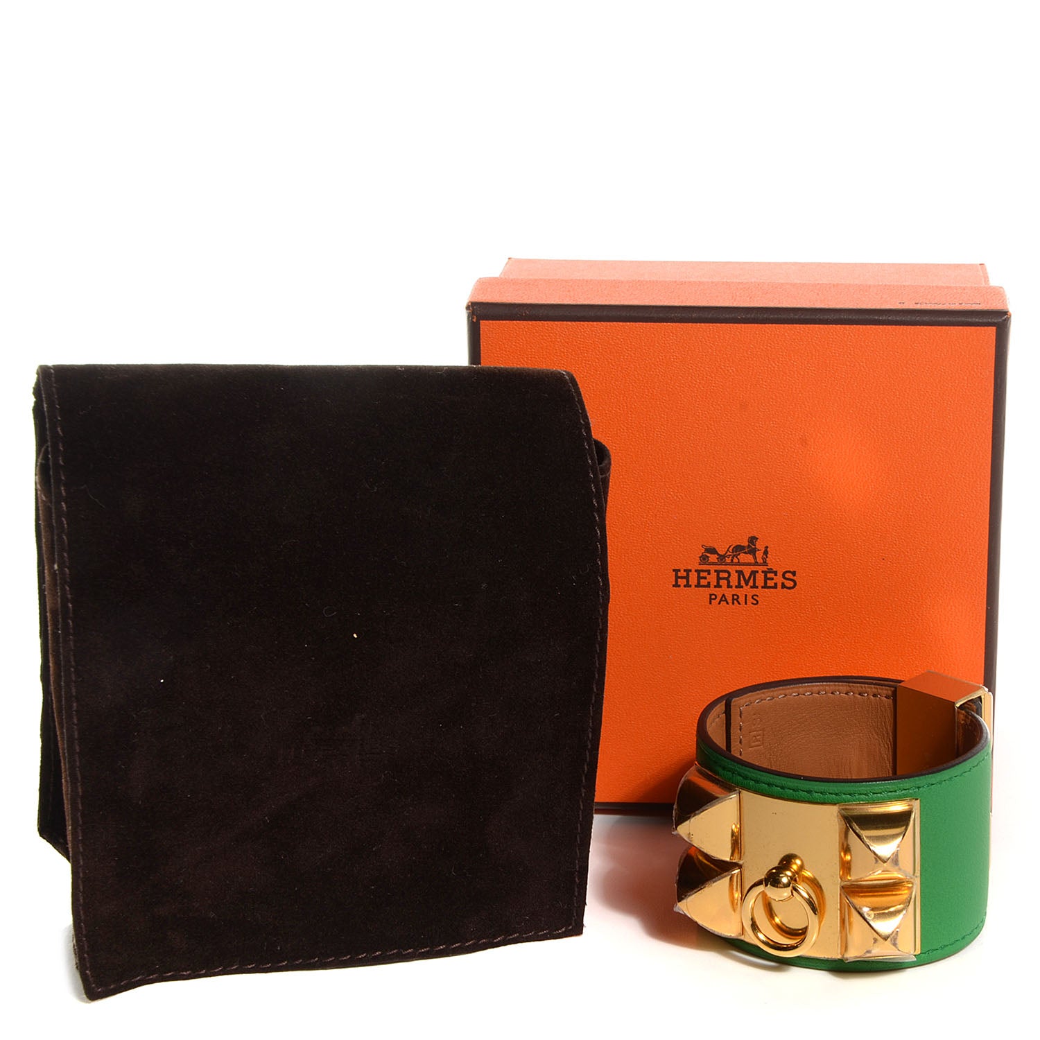 Hermes Swift Collier de Chien CDC Bracelet Small Bamboo Bambou 4 of 7