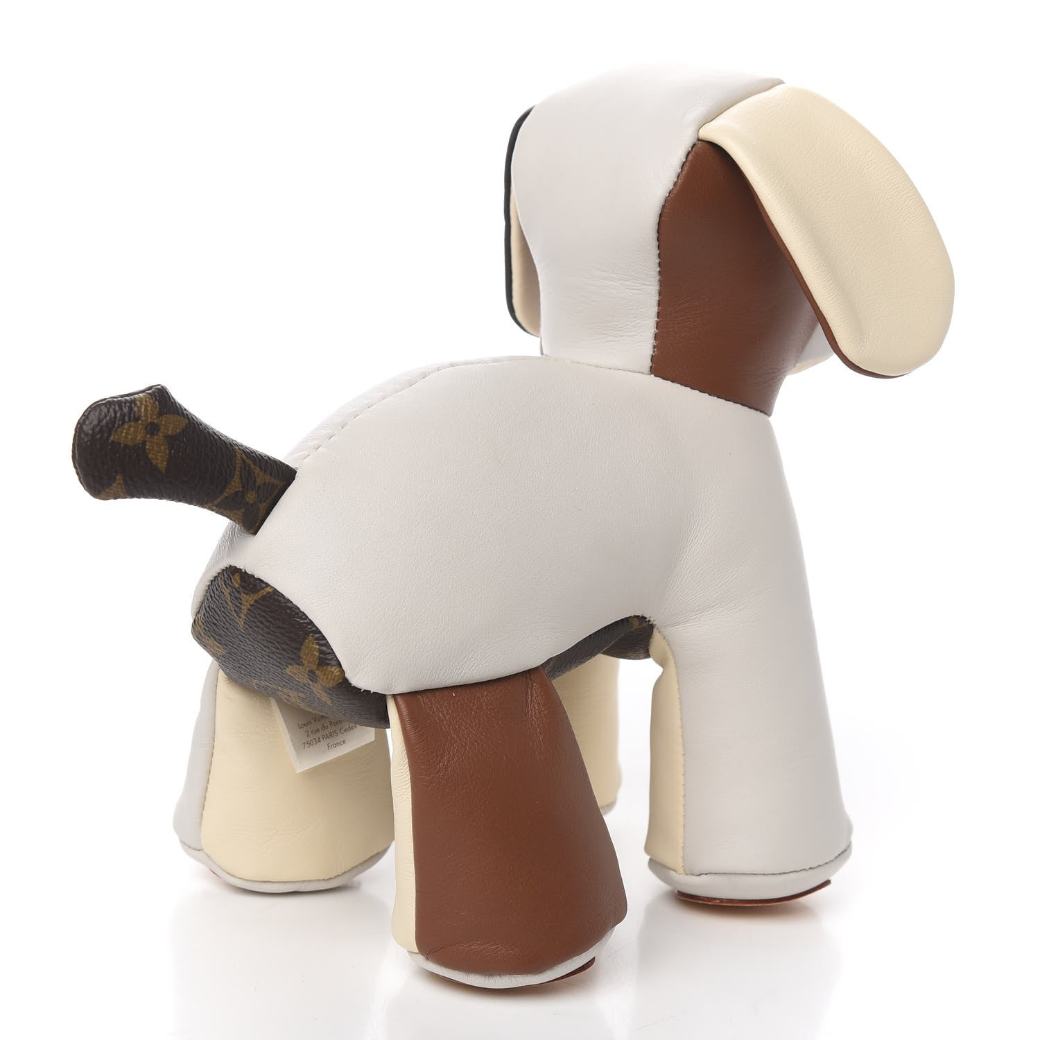 Louis Vuitton Calfskin Monogram Doudou Oscar Dog Beige 3 of 8