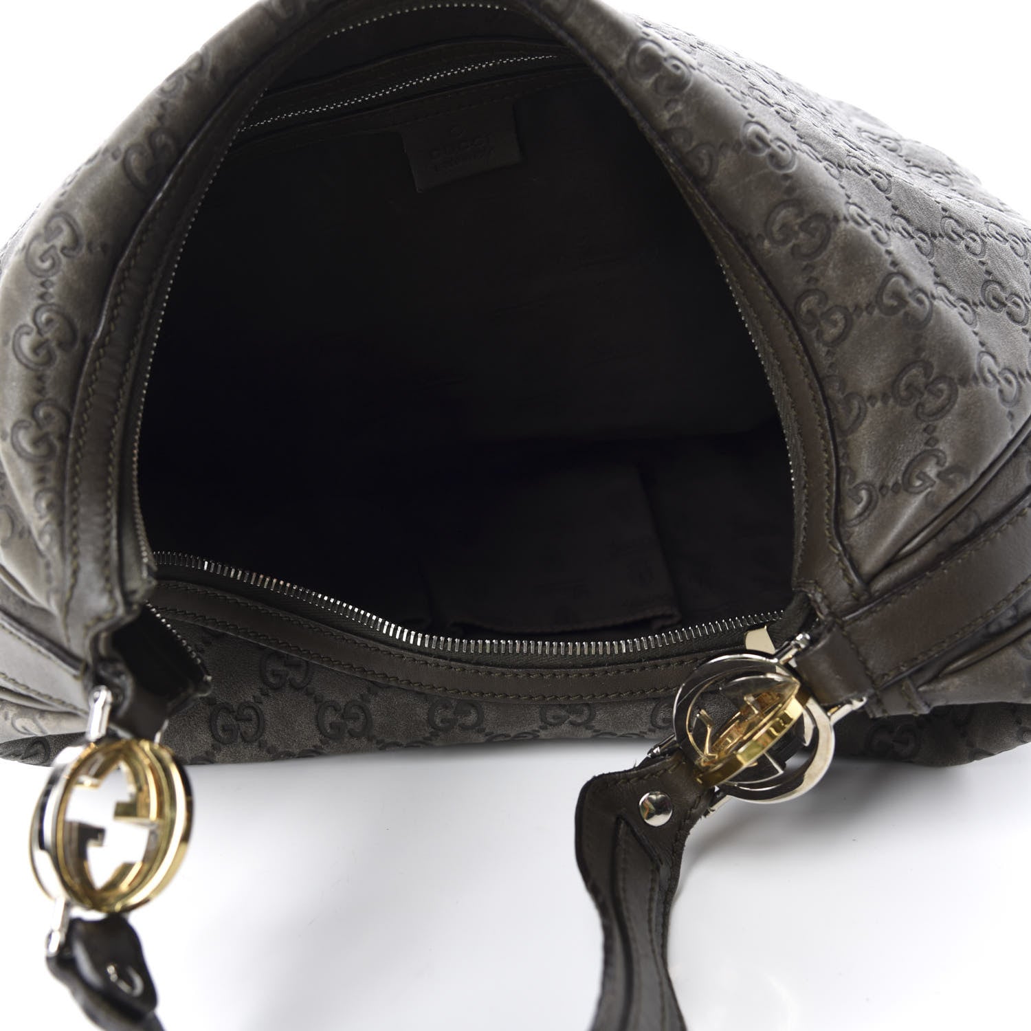 Gucci Guccissima Large GG Twins Hobo Olive Green 5 of 16