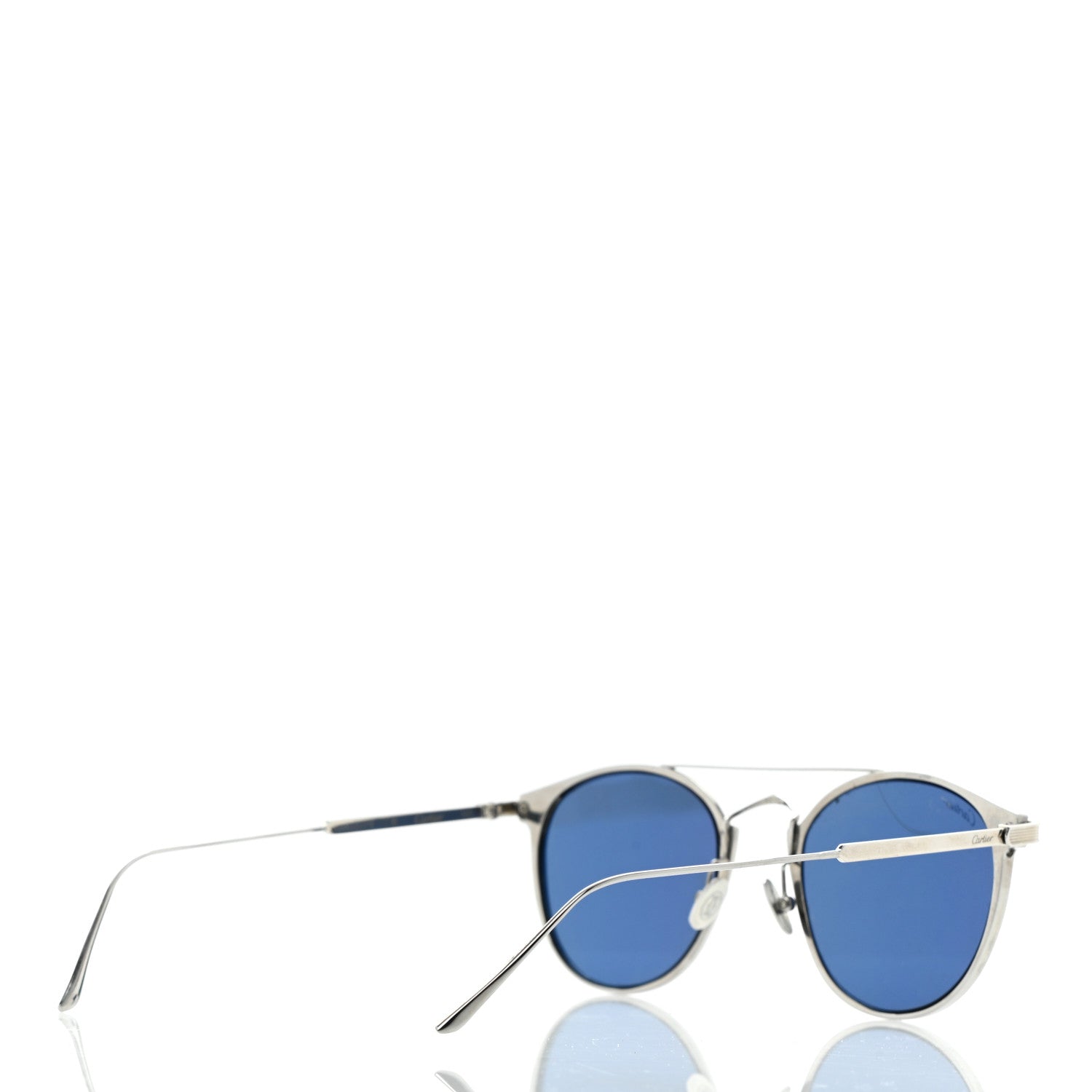 Cartier C De Cartier Sunglasses Silver Black 4 of 7