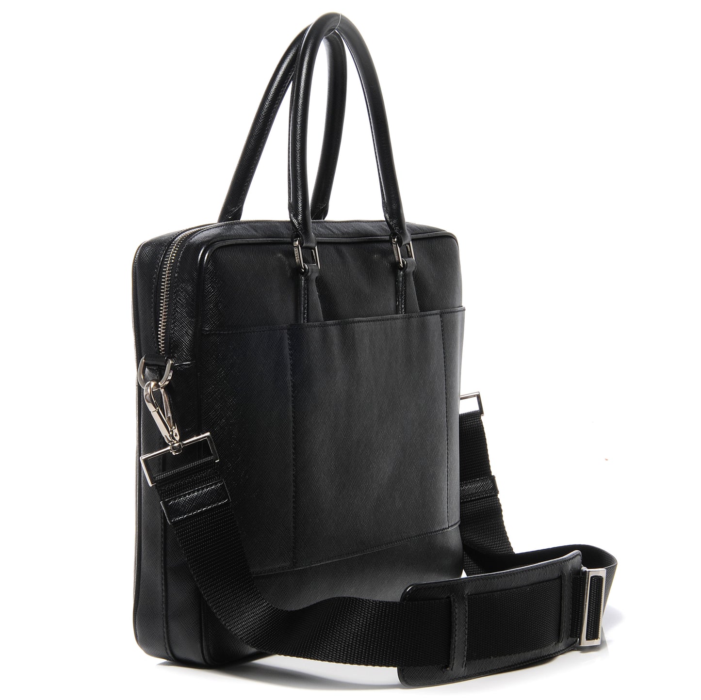 Saffiano Travel Briefcase Nero Black