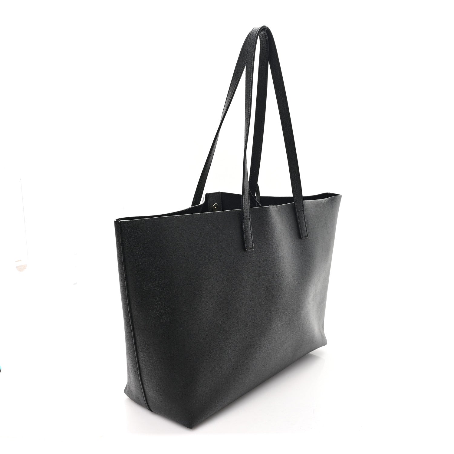 Saint Laurent Calfskin Large Shopping Tote Black 4 of 13