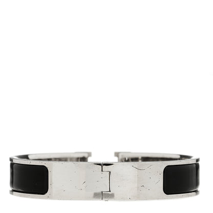 Hermes Enamel Narrow Clic Clac H Bracelet PM Black 3 of 4