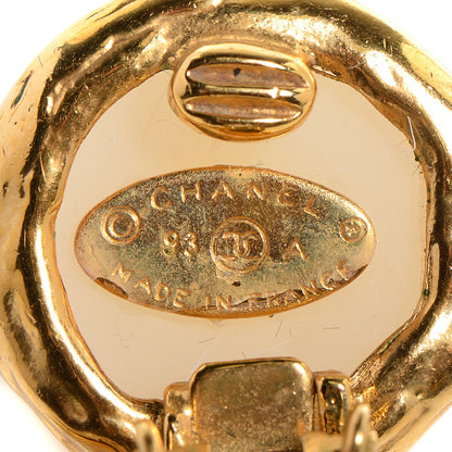 Chanel Pearl CC Drop Clip On Earrings Gold 4 of 4