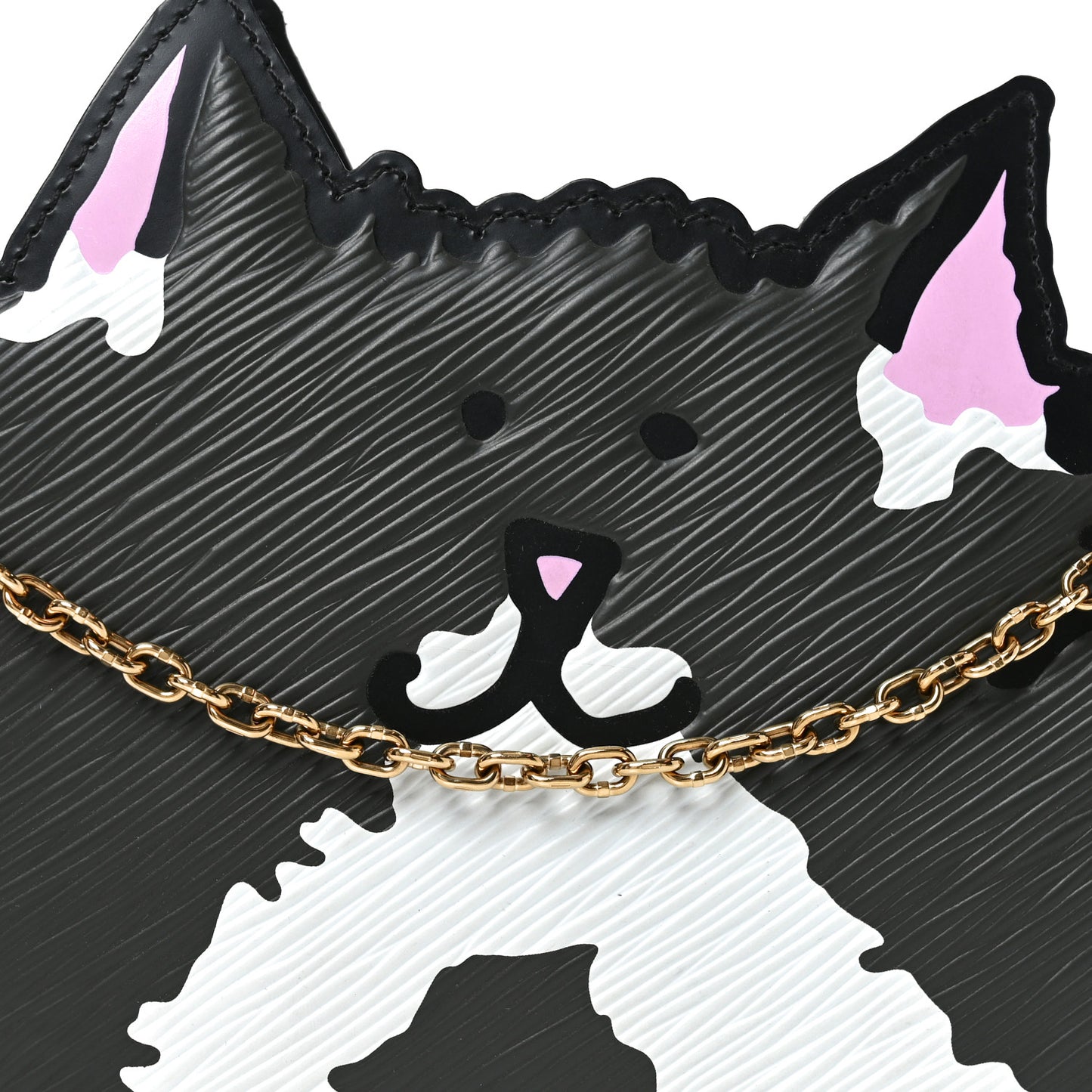 Epi Grace Coddington Catogram Chain Pochette Black