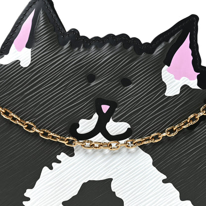Louis Vuitton Epi Grace Coddington Catogram Chain Pochette Black 7 of 9
