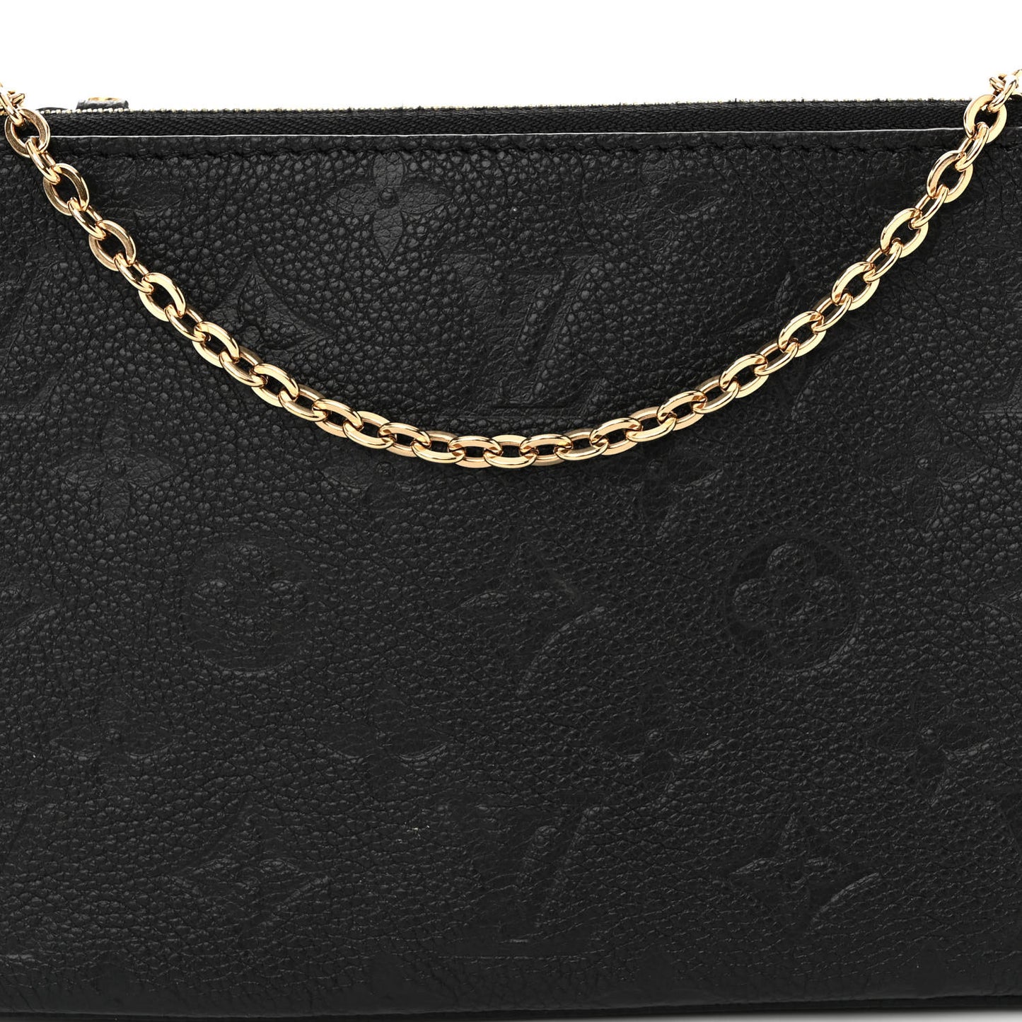 Empreinte Double Zip Pochette Black