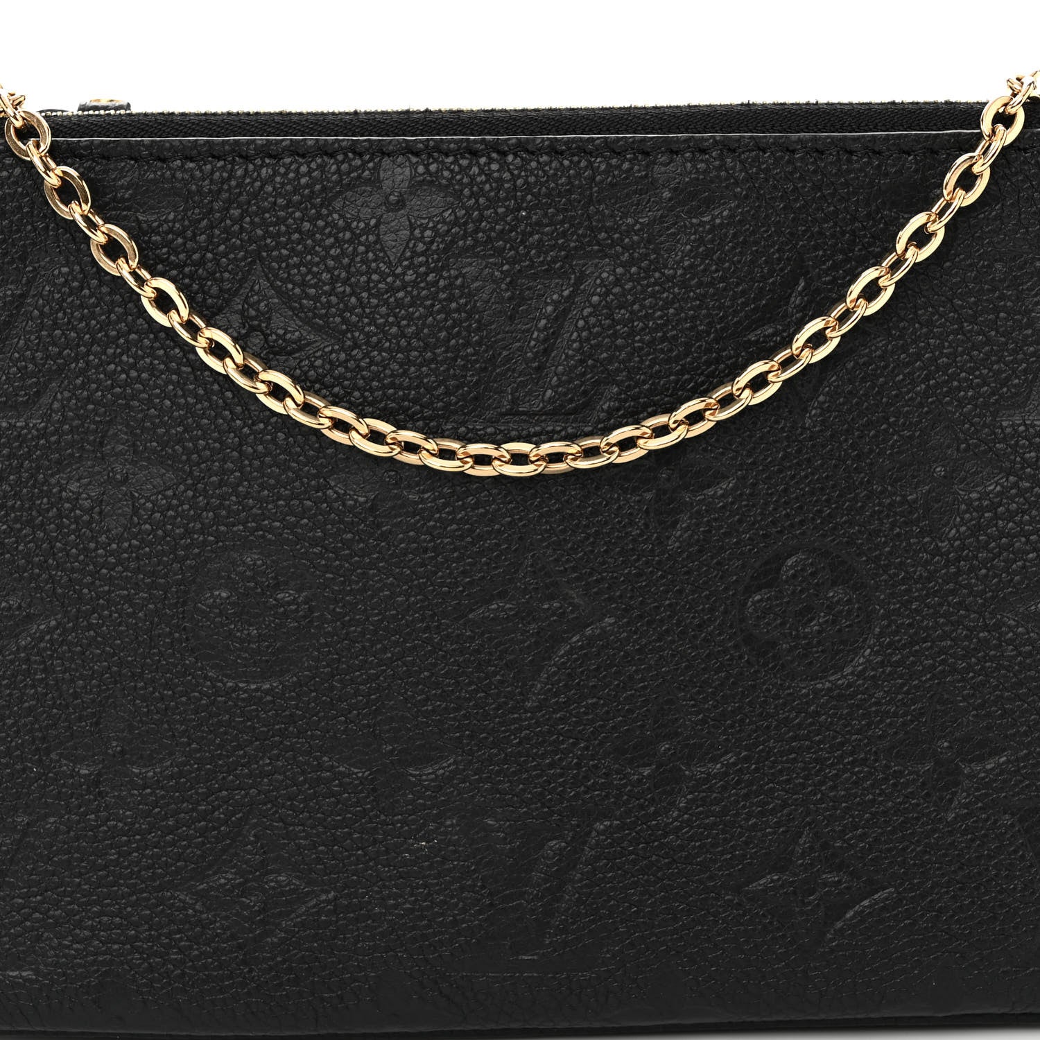 Louis Vuitton Empreinte Double Zip Pochette Black 7 of 9
