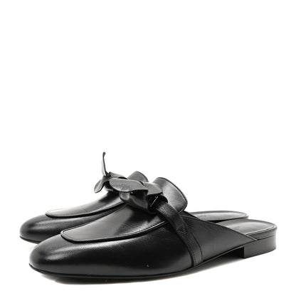 Hermes Goatskin Oz Mules 39 Black 4 of 9
