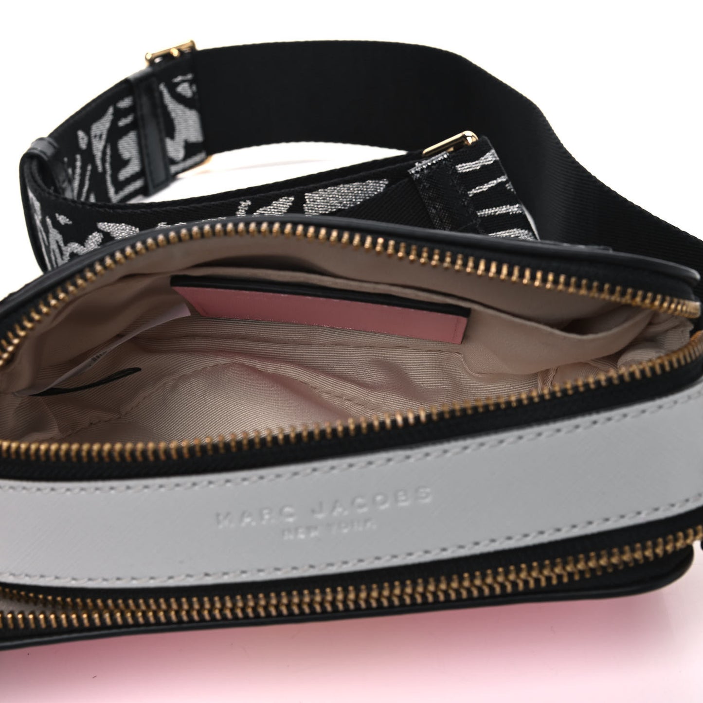 Saffiano Small Snapshot Camera Bag Baby Pink Multicolor