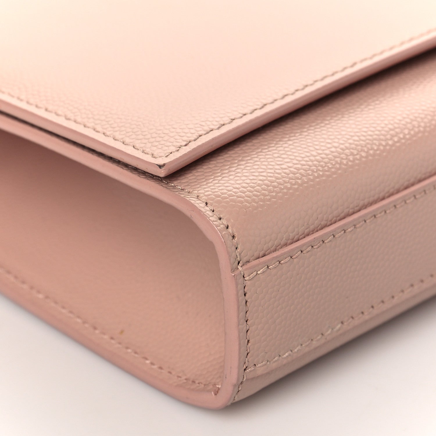 Saint Laurent Grain De Poudre Classic Monogram Cassandre Clutch Blush 9 of 11